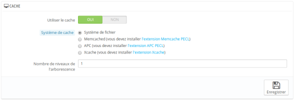 Système de Cache Prestashop