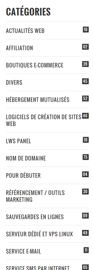 Blog hébergeur web LWS