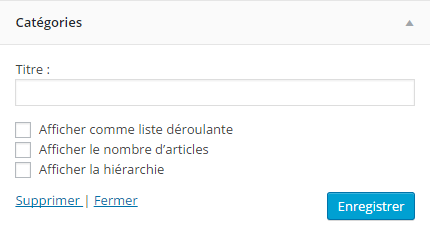 Widgets-WordPress-categories