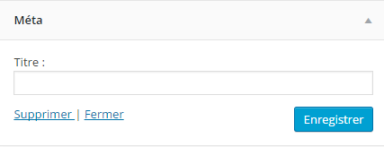 Widgets-WordPress-meta
