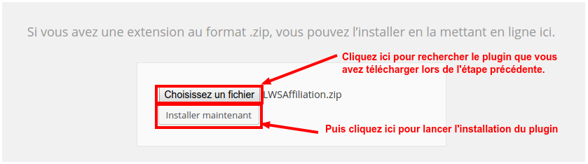 plugin-Wordpress Affiliation-hebergeur-web