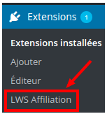 plugin-Wordpress Affiliation-hebergeur-web