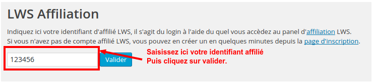 plugin-Wordpress Affiliation-hebergeur-web