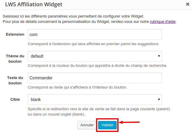 plugin-Wordpress Affiliation-hebergeur-web