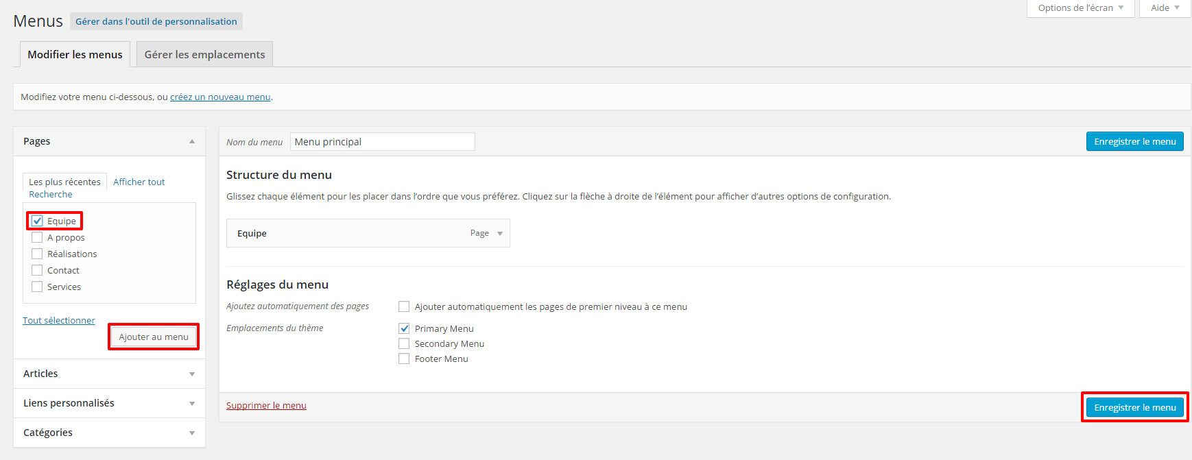 Menu-WordPress