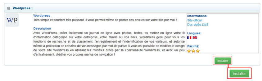 Wordpress-installation
