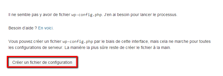 configuration-wordpress