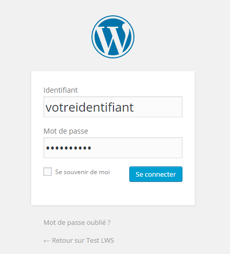 wordpress-connexion