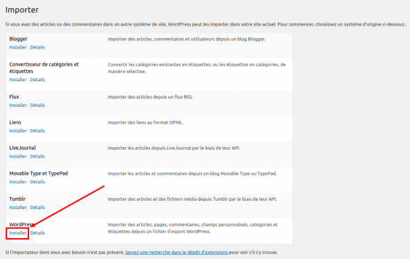 Wordpress installer