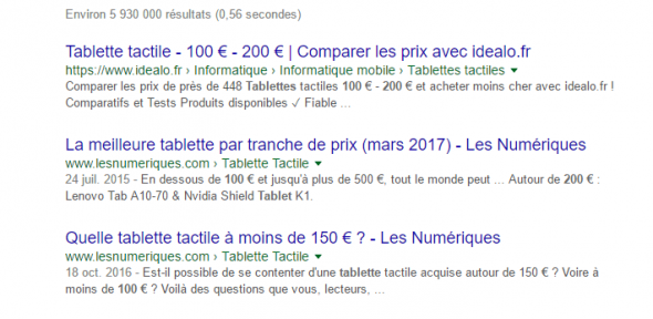 Recherche Google