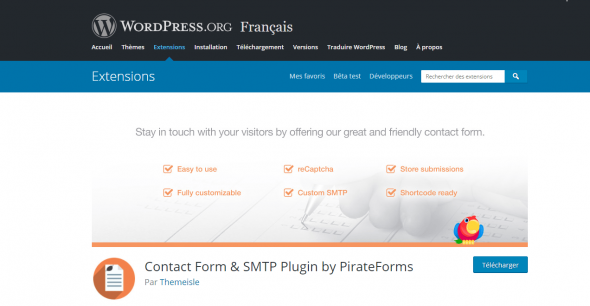 Formulaires de contact WordPress