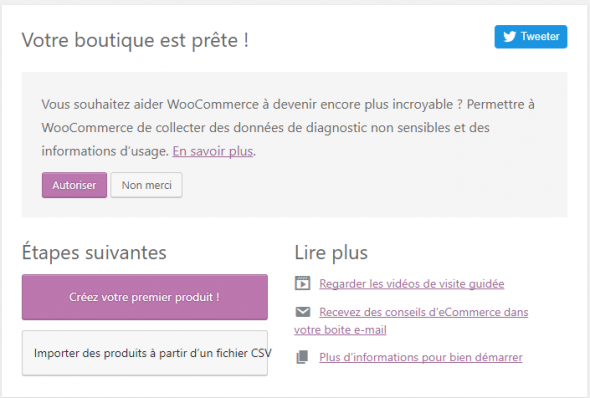 configurer WooCommerce