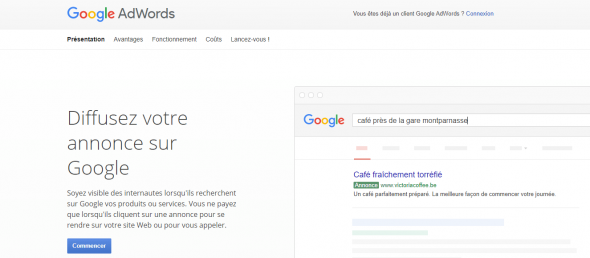 Configurer Google Adwords
