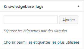 base de connaissances WordPress