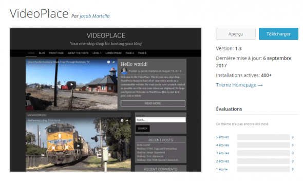 thèmes vidéos WordPress