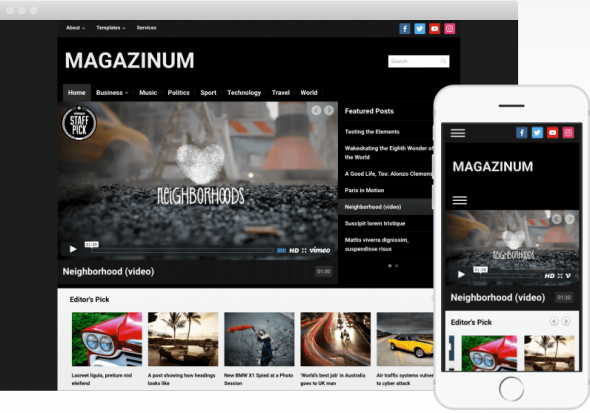 thèmes vidéos WordPress