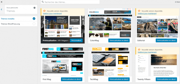 Nouveauté WordPress