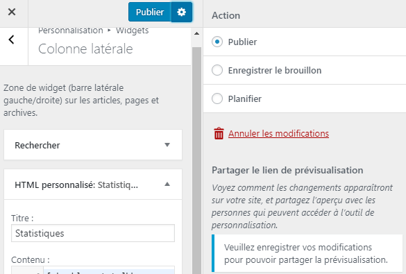 Nouveauté WordPress