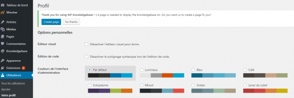 Nouveauté WordPress