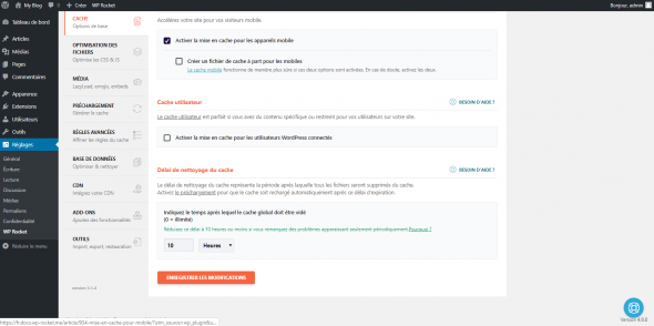 Plugin WP Rocket