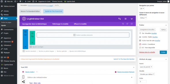 Layouts sur Divi