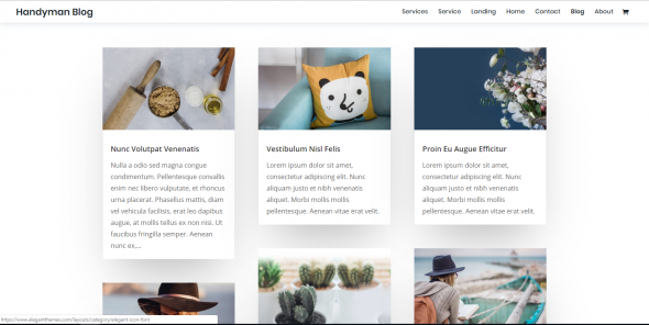 Layouts sur Divi