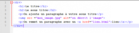 qu'est-ce que HTML