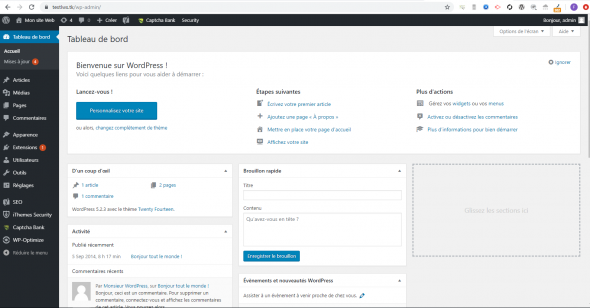 créer un blog WordPress