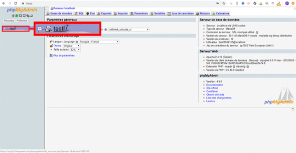 bases de données MySQL