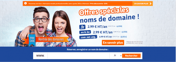 Enregistrer un nom de domaine