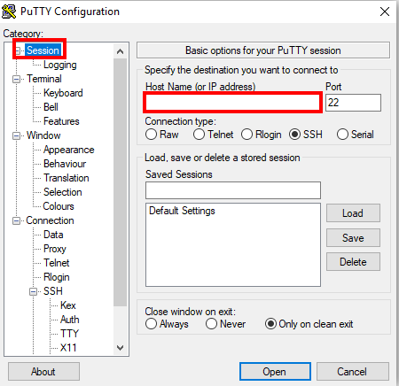connexion SSH