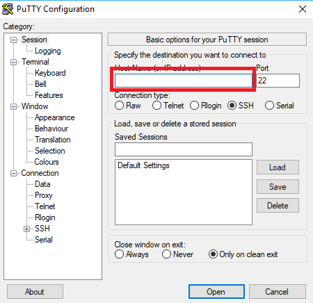 connexion SSH