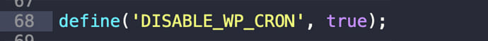 Désactiver le CRON de WordPress