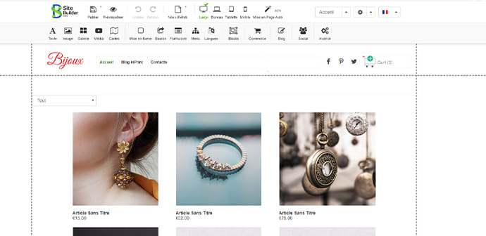 E-commerce SiteBuilder