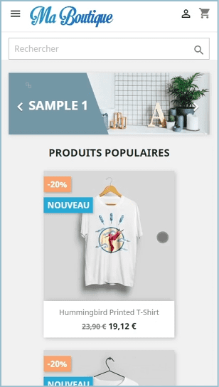 theme de base Prestashop