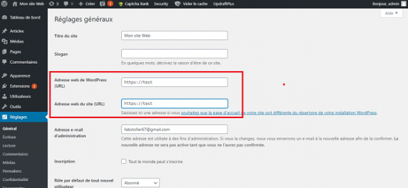wordpress en https