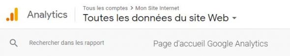 Analyse de site Analytics