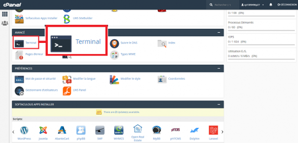 installer WP-Cli sur cPanel