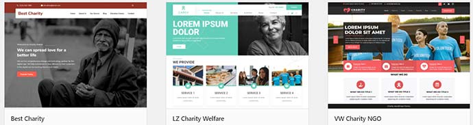 site web oeuvre charité