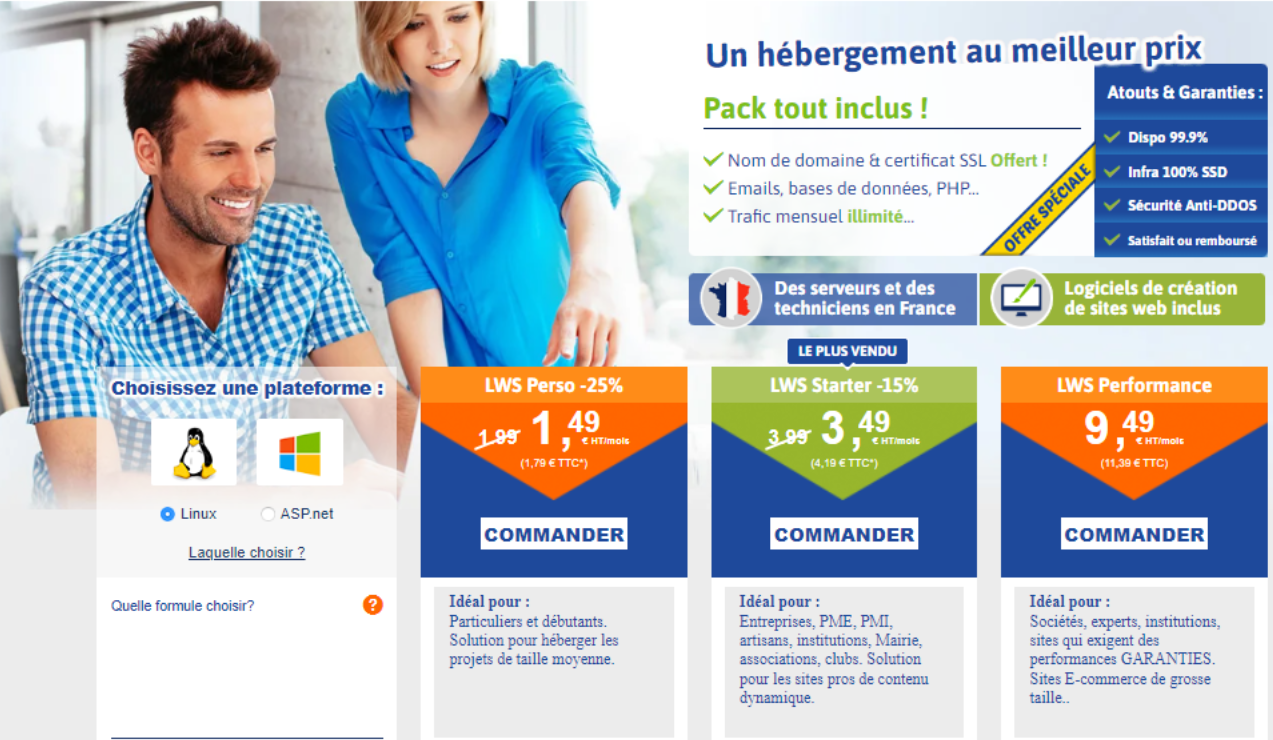 Trouver un hébergeur web pour son nom de domaine | Achat de nom de domaine | LWS