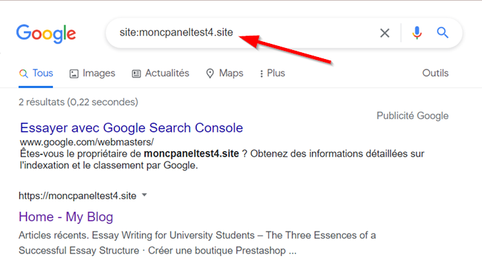 Référencement Google : tester l'indexation d'un site