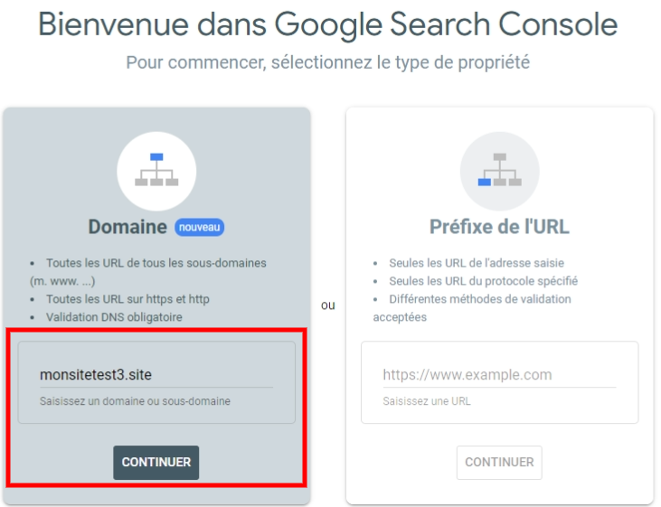 Bienvenue dans la Google Search Console