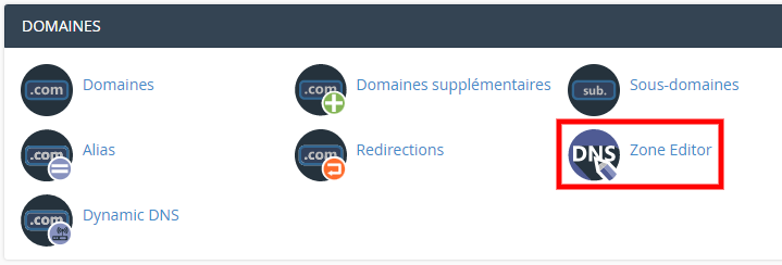 Google Search Console ajouter enregistrement TXT cPanel
