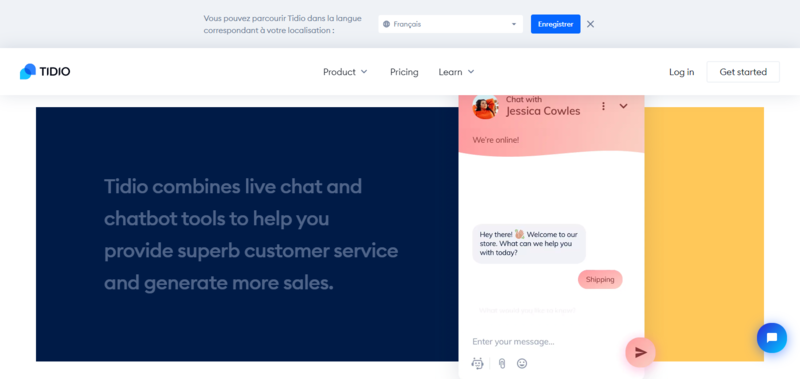 Tidio live chat