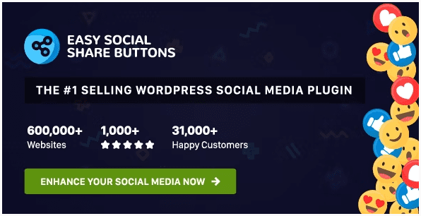 Easy social share buttons