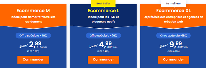 Hébergement PrestaShop