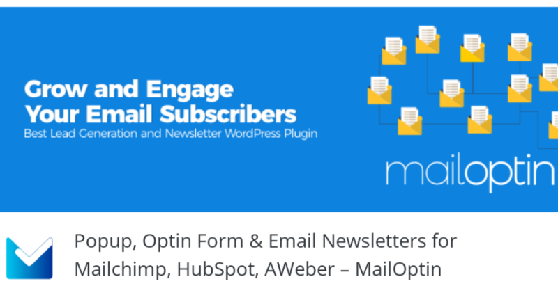 plugins de génération de prospects MailOptin