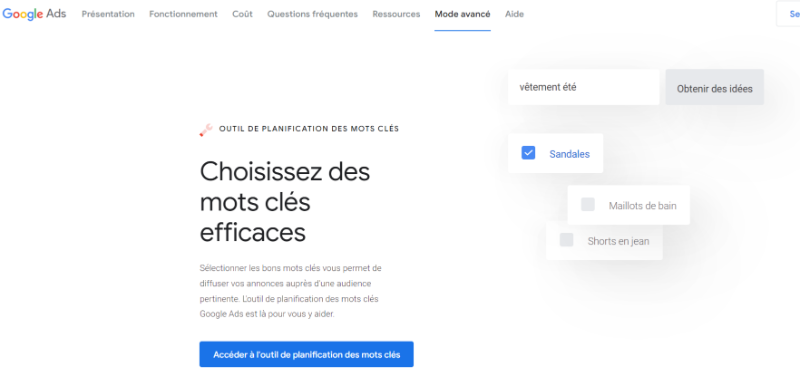 Google Keyword Planner