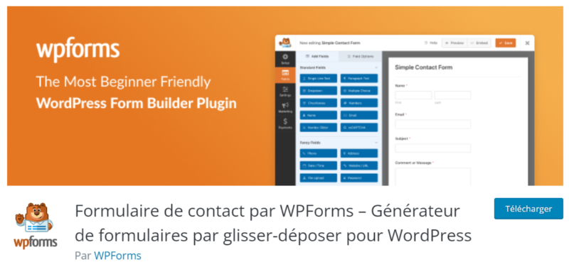 plugin de sondage WPForms
