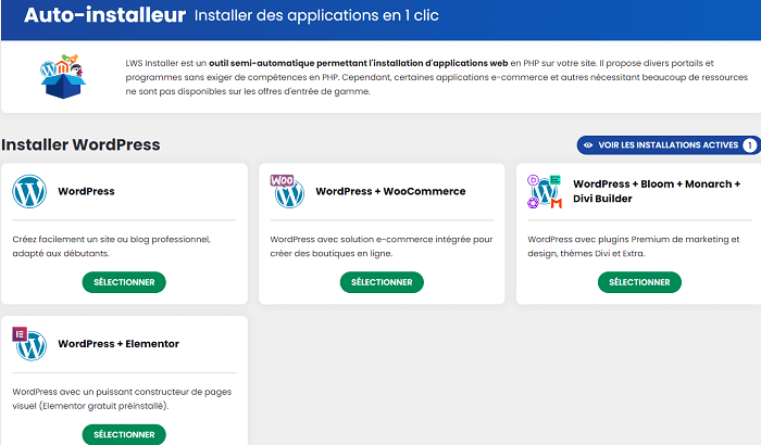 créer site wordpress